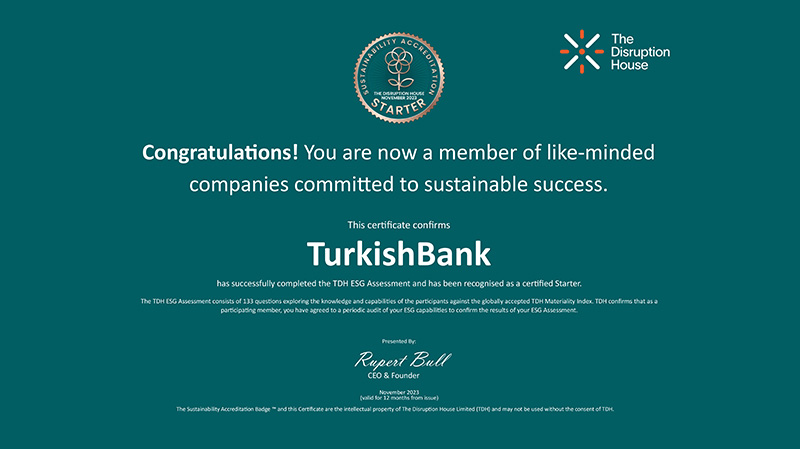 Küresel Sürdürülebilirlik Yolculuğumuza Yeni Bir Adım Daha Attık